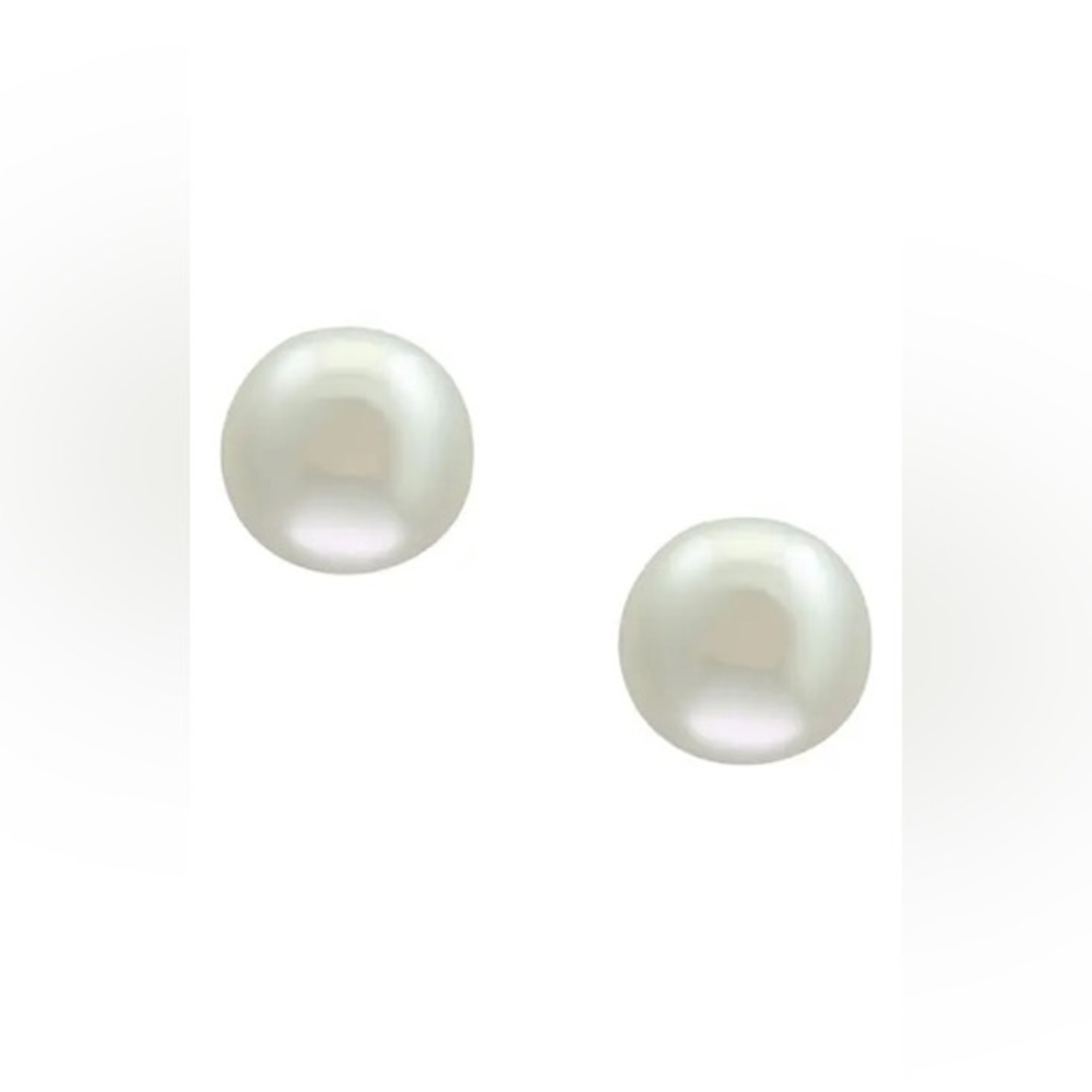NWT EFFY 14K Yellow Gold classic Color Fresh Water large Pearl Earrings 🤩
